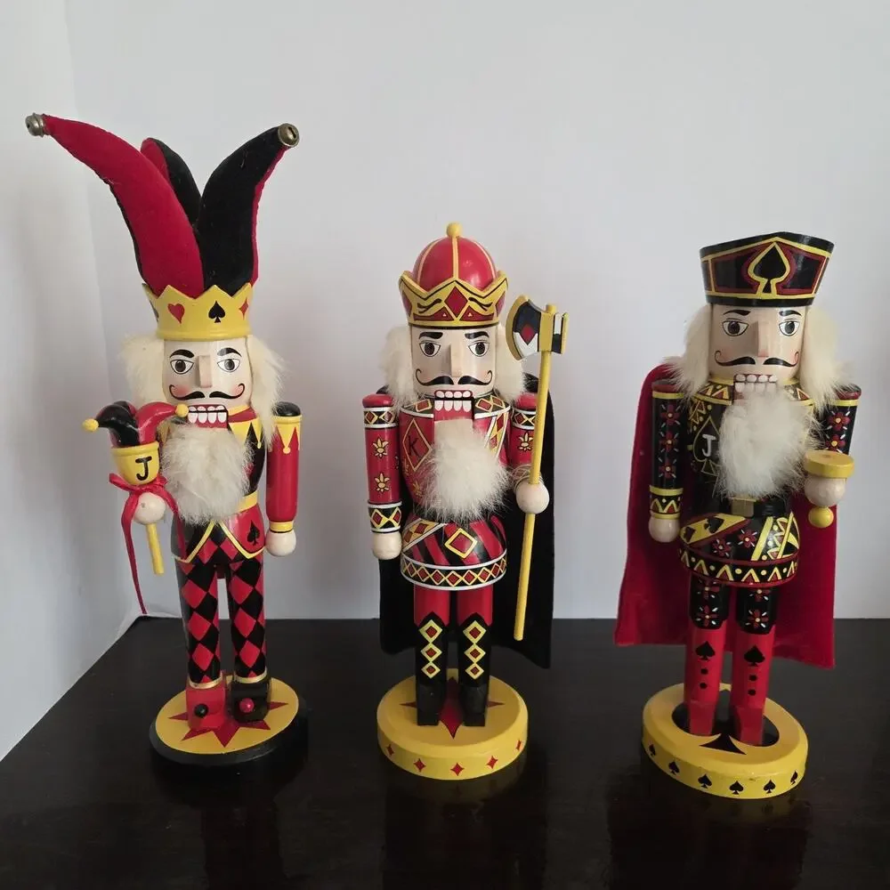 Michael Wolfe Nutcracker Village Playing Card Set Jack Jester King Diamonds 3pc